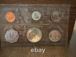 (1) 1964 US SILVER Proof Set in Original Packaging ACCENTED HAIR Kennedy Half