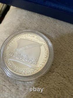 (1) 1987 S US Constitution $1 Proof Silver Dollar Coin withCOA & Box ULTRA CAMEO