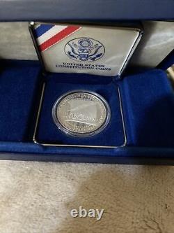 (1) 1987 S US Constitution $1 Proof Silver Dollar Coin withCOA & Box ULTRA CAMEO