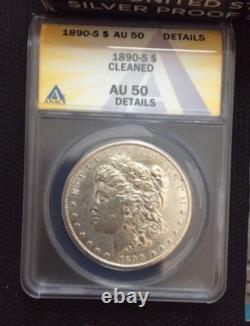 1-2015 Proot Silver Set, 1-890 S Morgan1, 1-1975 P, D Mnt Set