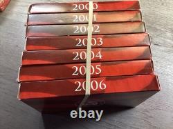2000-2006 US Mint Silver Proof Set Lot of 7 Sets withOGP &COA 120525 08akk