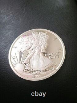 2000 Giant Half-troy Pound Eagle Proof. 999 Silver