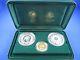 2000 Sydney Olympic 3 Coin Collection Set. $100 Gold And Two Of $5 Silver Proof