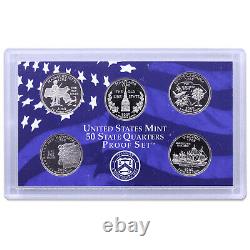 2000 S Proof Set 10 Pack Nice Original Boxes & COAs US Mint 100 Coin Lot