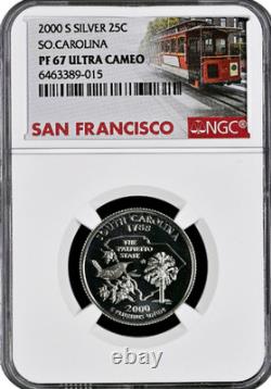 2000-S Silver Proof Set 10 Coin US Mint Set NGC graded PF67 Ultra Cameo