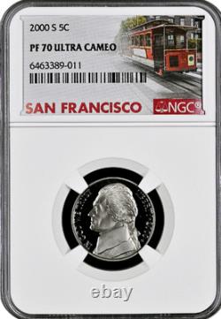 2000-S Silver Proof Set 10 Coin US Mint Set NGC graded PF67 Ultra Cameo