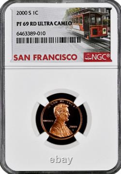 2000-S Silver Proof Set 10 Coin US Mint Set NGC graded PF67 Ultra Cameo