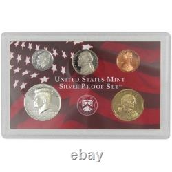 2000 Silver Proof Set U. S. Mint Original Government Packaging COA. FS. JFK Stamp