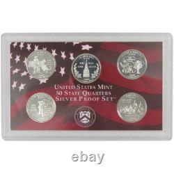 2000 Silver Proof Set U. S. Mint Original Government Packaging COA. FS. JFK Stamp