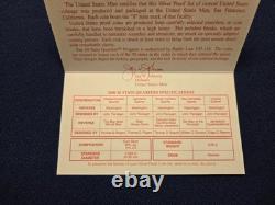 2000 Silver US Mint Proof Set OGP COA-10 Total Coins Including State Quarters