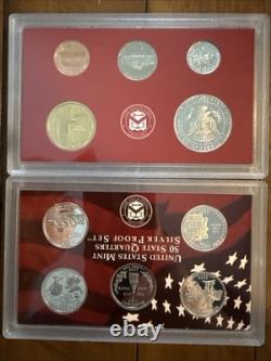 2000 UNITED STATES US MINT SILVER PROOF SET ORIGINAL BOX With COA 1.338 OZT