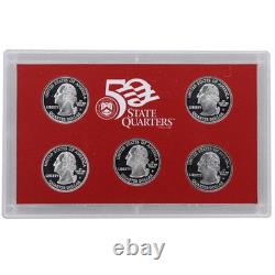 2000 US Mint Silver Proof set 90% state Quarters Kennedy (OGP) 10 coins