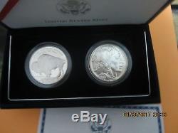 2001 American Buffalo Commerative Proof Silver Coins (2) Coins In This Set