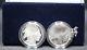 2001 American Buffalo Proof And Uncirculated Silver Dollar 2 Coin Set U. S. Mint