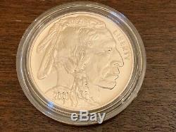 2001 American Buffalo 2 Coin Proof Silver Dollars Commemorative Coin Set with COA