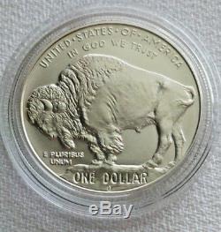 2001 American Buffalo 2-Coin Silver Dollar Set Proof-UNC NEW Condition