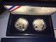 2001 American Buffalo Commemorative Proof And Unc Silver Dollars + Two Coin Set