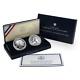 2001-d American Buffalo Commemorative Silver Dollars 2 Coin Set Bu And Proof