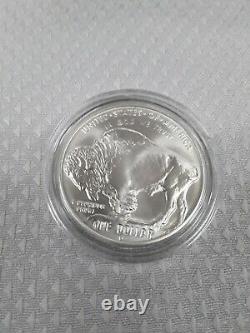 2001 P D $1 American Buffalo Commemorative Silver Dollar Set PROOF, Uncirculated