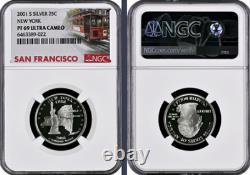 2001-S 10-coin Silver Proof Set NGC graded PF69 Ultra Cameo
