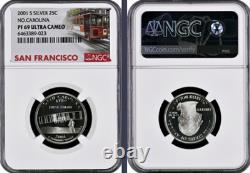 2001-S 10-coin Silver Proof Set NGC graded PF69 Ultra Cameo