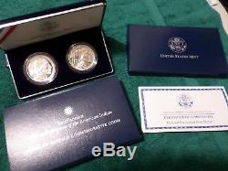 2001 Smithsonian Buffalo Silver Dollars Proof/Mint Commemorative Set Indian Head