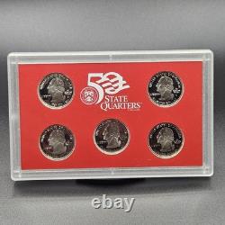 2001 United States Mint Silver Proof Set Complete OGP Box & COA 50 State