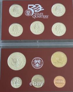 2002-S US Mint Silver Proof Set Complete OGP COA 90% Silver 10 Coins Multi-Lens