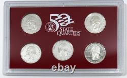 2002-S United States Mint 90% Silver Proof 10 Coin Set In OGP with COA COMPLETE