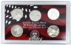 2002-S United States Mint 90% Silver Proof 10 Coin Set In OGP with COA COMPLETE