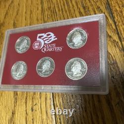 2002 S United States Mint ANNUAL 10 Coin SILVER Proof Set with Coins COA and Box
