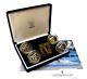 2002 Silver Proof Manchester Commonwealth Games £2 Coin Set Blue Box Coa