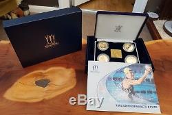 2002 Silver Proof Manchester Commonwealth Games Coin Set Cased With Coa
