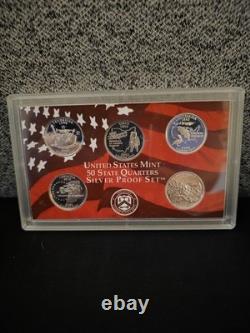 2002 US Mint Silver Proof Set 10 coin OGP COA. Free shipping