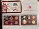 2002 Us Mint Silver Proof Set Silver 10 Piece Coins, 1.34 Troy Oz Box & Coa