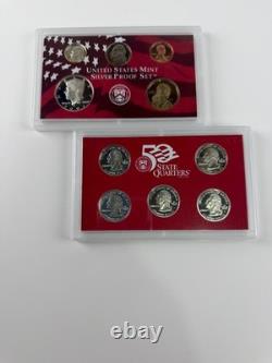 2002 United States Mint Silver Proof Set in Box with COA 10 Coin Set