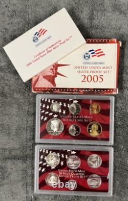2003-2008 U. S. Mint Silver Proof Sets-Lot of 6 Boxes