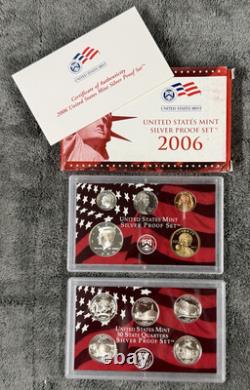 2003-2008 U. S. Mint Silver Proof Sets-Lot of 6 Boxes