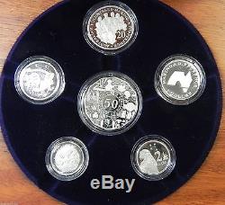 2003 AUSTRALIAN YEAR SET PURE SILVER Proof 6 Coin Set
