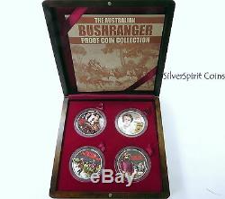 2003 BUSHRANGERS Fine Silver Proof Four 2oz Silver Coin Set