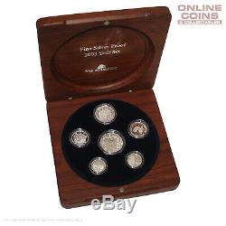 2003 Royal Australian Mint Six Coin Fine Silver Proof Set in Timber Box