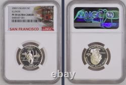 2003-S 10-coin Silver Proof Set NGC graded PF69 Ultra Cameo