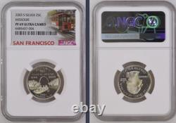 2003-S 10-coin Silver Proof Set NGC graded PF69 Ultra Cameo
