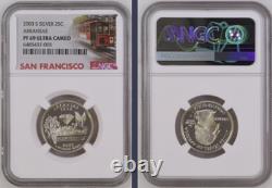 2003-S 10-coin Silver Proof Set NGC graded PF69 Ultra Cameo