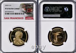 2003-S 10-coin Silver Proof Set NGC graded PF69 Ultra Cameo