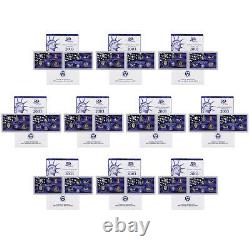 2003 S Proof Set 10 Pack Nice Original Boxes & COAs US Mint 100 Coin Lot