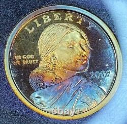 2003-S Sealed Proof Set with Top-Shelf Toned Sacagawea Dollar CHN