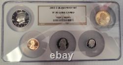 2003-S Silver Proof Set PF70 Ultra Cameo NGC
