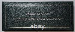 2003 Silver Proof Britannia Collection 4 Piece Set in Original Box and COA