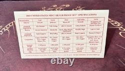 2003 United States Mint Silver Proof Set with State Quarters, Box & COA